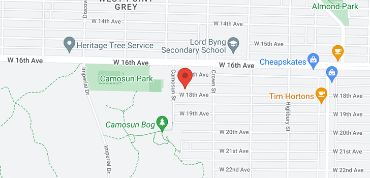 map of 4073 W 18TH AVENUE